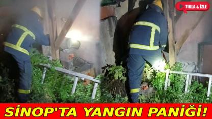 Sinop'ta baca yangını ekipleri harekete geçirdi