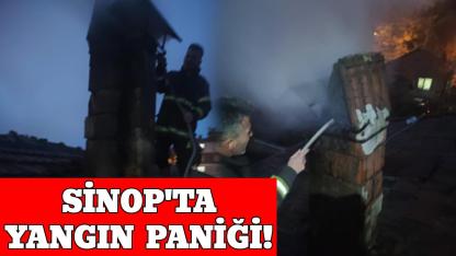 Sinop'ta baca yangını paniğe yol açtı