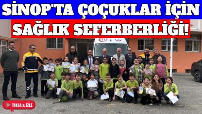 Sinop'ta çocuklara sağlıklı yaşam bilinci kazandırıldı