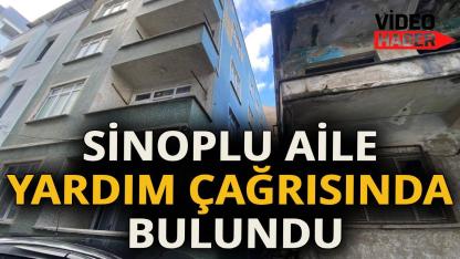Sinop'ta evleri su alan aile yardım bekliyor