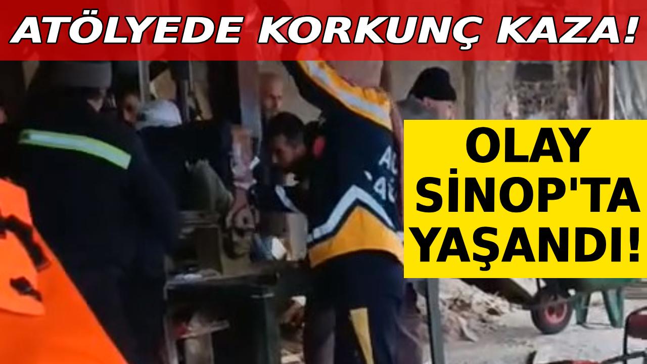 Sinop&#039;ta iş kazası: İşçi ağır yaralı