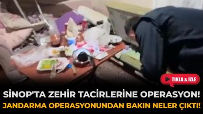 Sinop'ta jandarmadan uyuşturucu tacirlerine darbe: 5 gözaltı