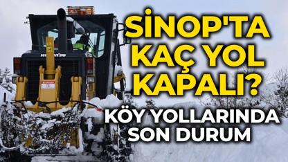 Sinop'ta kaç köy yolu ulaşıma kapalı ?
