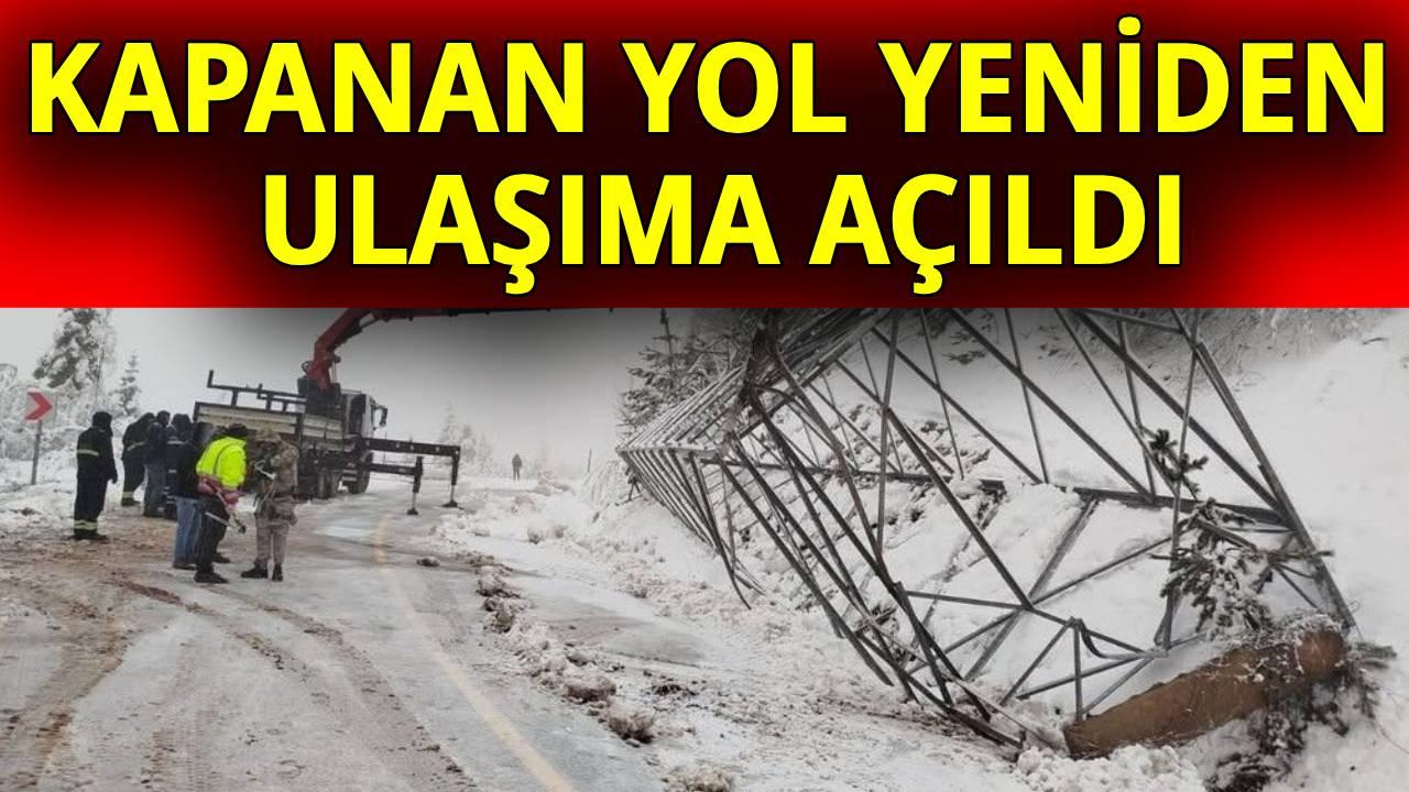 Sinop’ta kapanan yol ulaşıma açıldı