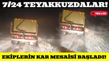 Sinop’ta kar küreme çalışmaları aralıksız sürüyor