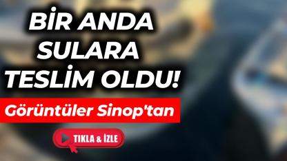 Sahilde bağlıydı, bir anda battı