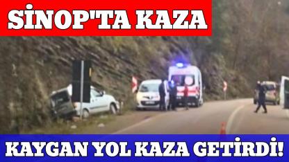 Sinop'ta kaza:Yaralılar hastaneye kaldırıldı