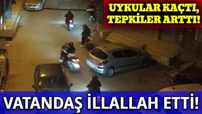 Sinop'ta motosiklet sürücüleri vatandaşı çileden çıkardı