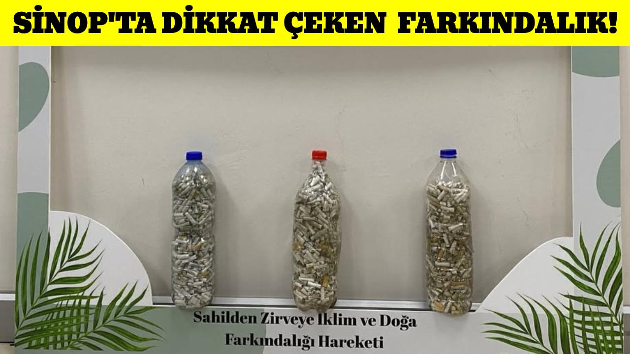 Sinop'ta öğrencilerden doğaya nefes aldıran adım