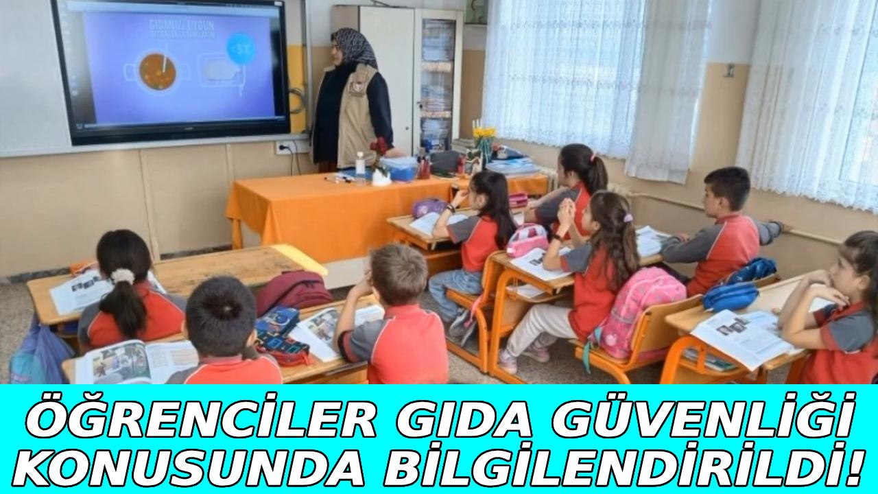 Sinop&#039;ta öğrencilere gıda güvenliği ve israf eğitimi