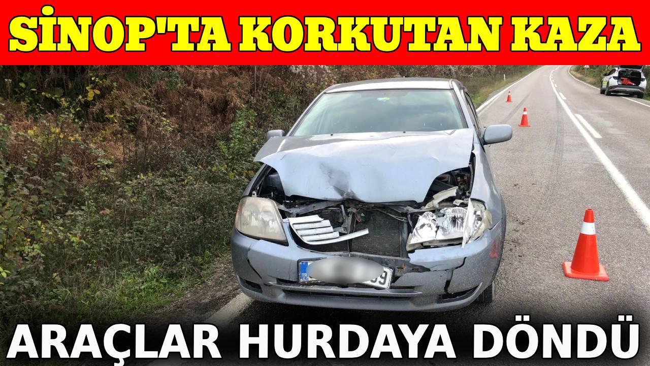 Sinop’ta trafik kazası