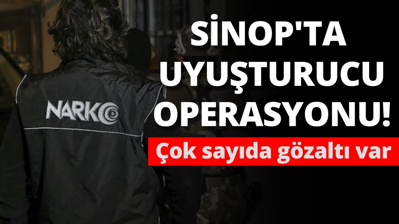 Sinop'ta uyuşturucu operasyonları: 11 gözaltı