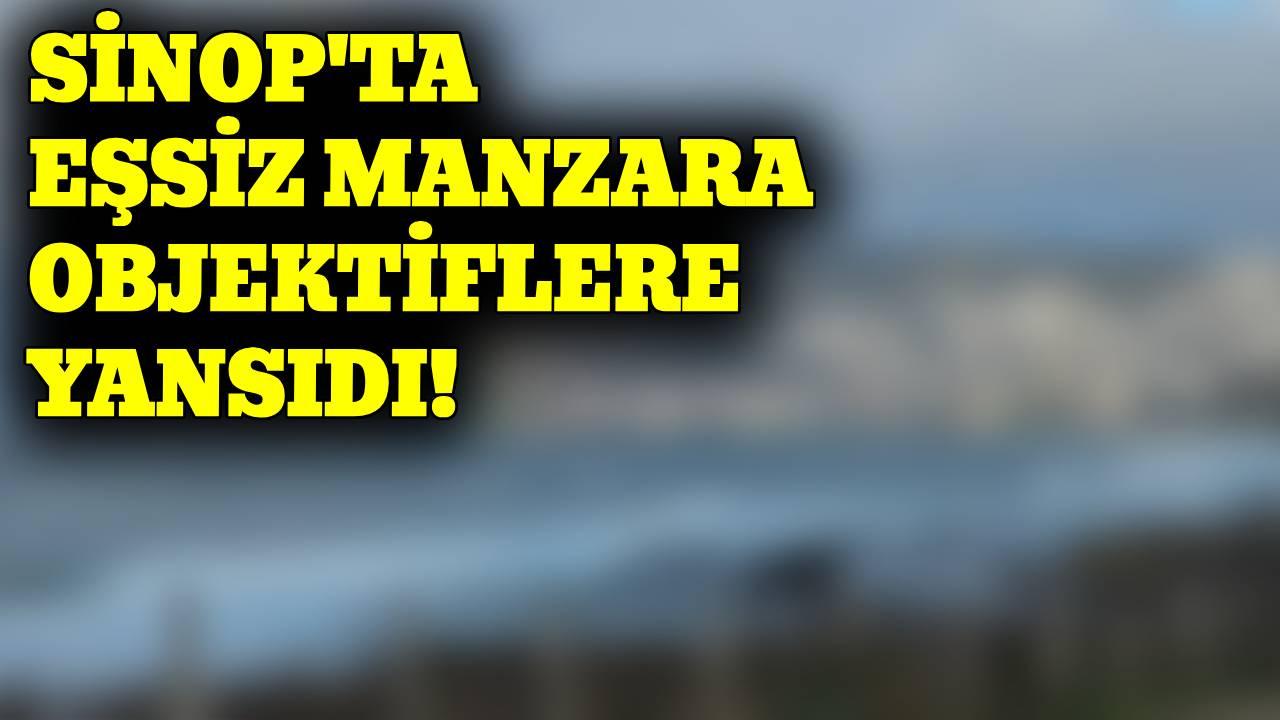 Sinop’ta yağmurun ardından renkli görüntüler