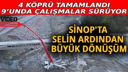 Sinop'ta yol ve köprü çalışmaları aralıksız devam ediyor