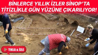 Tarihin kalbi Sinop’ta kazılar birbirinden değerli eserler ortaya çıkarıyor