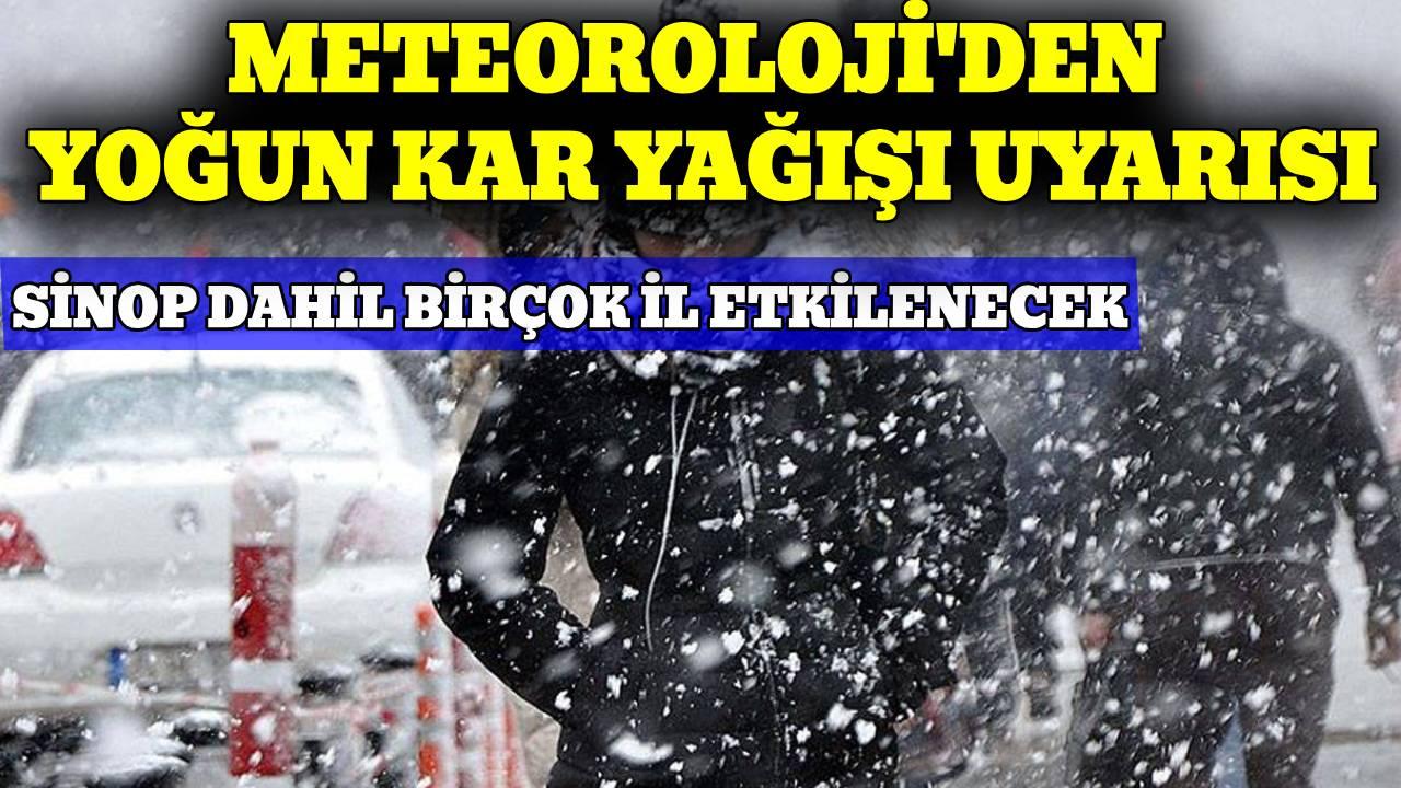 Yoğun kar yağışı uyarısı