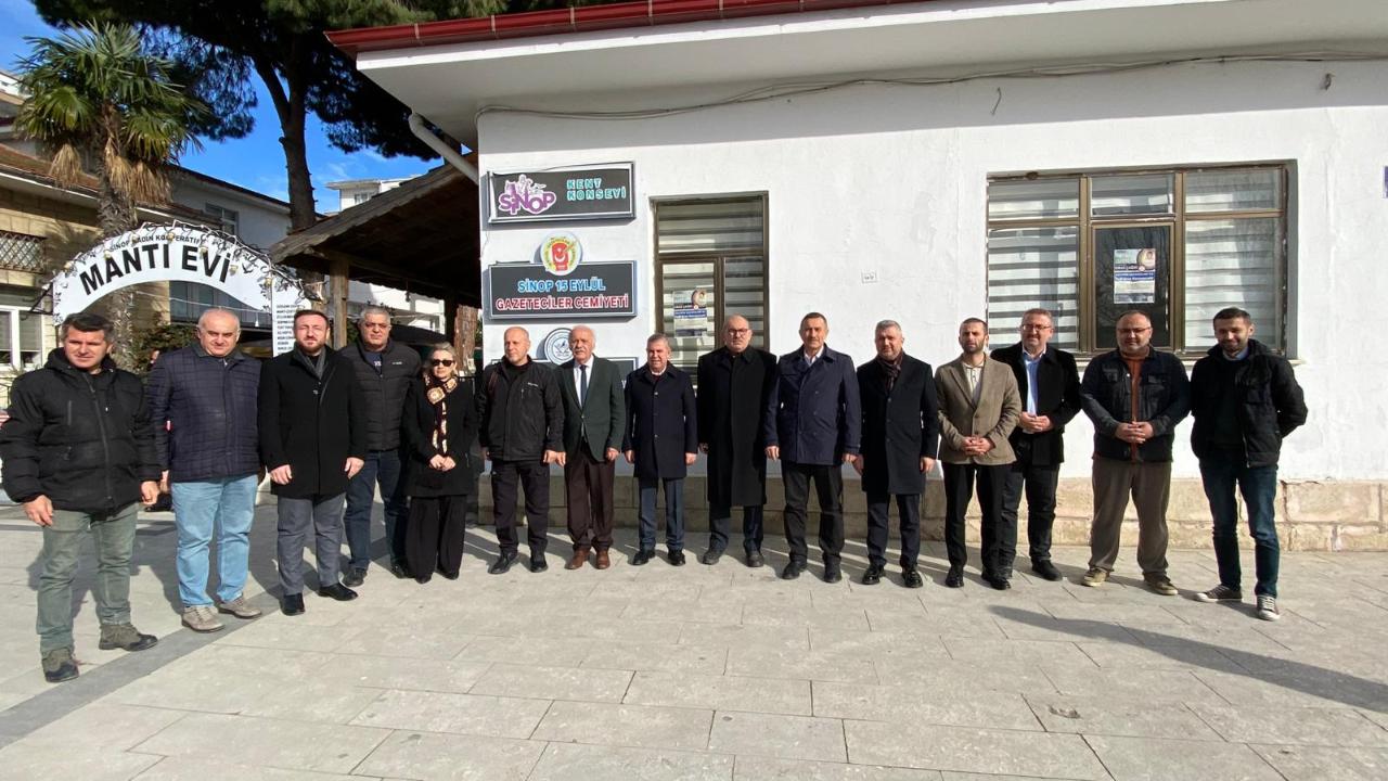 AK Parti Heyetinden Sinop basınına 10 Ocak Çalışan Gazeteciler Günü ziyareti