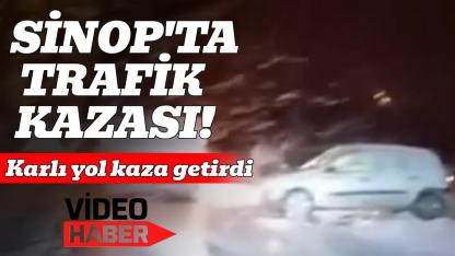 Ayancık-Türkeli yolunda kaza: Yaralılar var