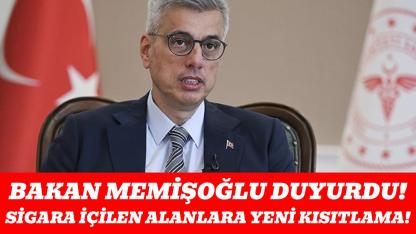 Bakan Memişoğlu açıkladı: Sigara içilen alanlar azaltılıyor
