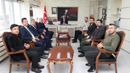 Başkan Çınar ve sendika temsilcileri Rektör Taşdemir’i ziyaret etti