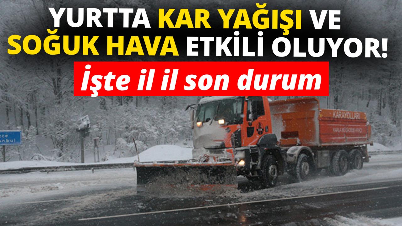 Bazı illerde soğuk hava etkili oluyor