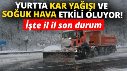 Bazı illerde soğuk hava etkili oluyor