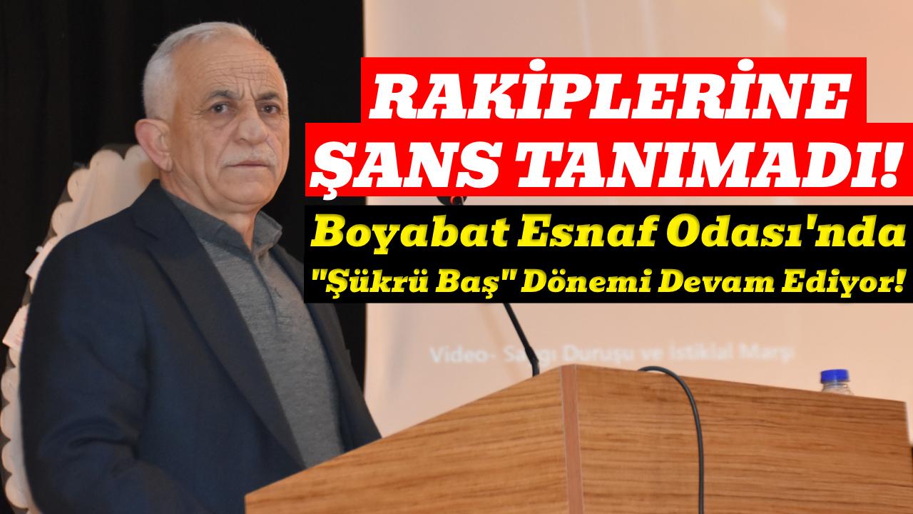 Boyabat esnafından Şükrü Baş’a tam destek