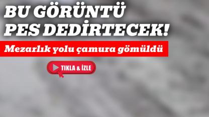 Bu görüntüler Sinop'ta çekildi! Köylünün yolu işte böyle pert oldu