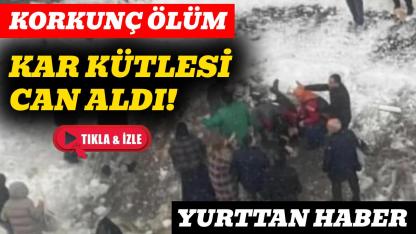 Çatıdan düşen kar kütlesinin altında kalan kadın hayatını kaybetti