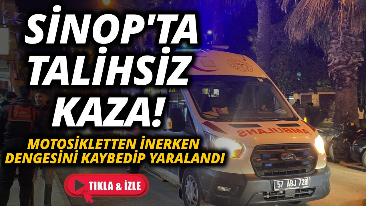 Dengesini kaybeden motosikletli kurye yaralandı