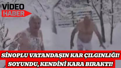 "Denize giremedik bari karda yüzelim" dedi, karda kulaç attı