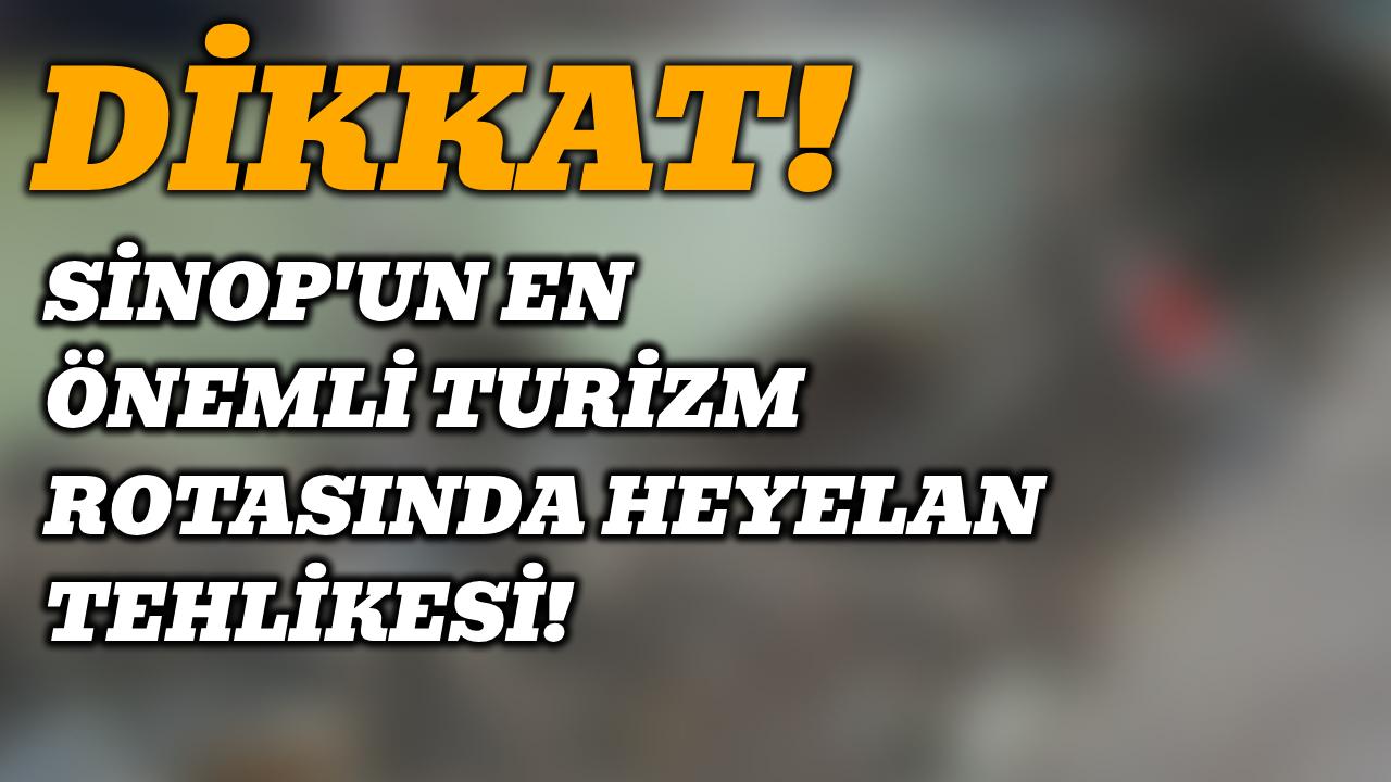 Erfelek'te korkutan toprak kayması