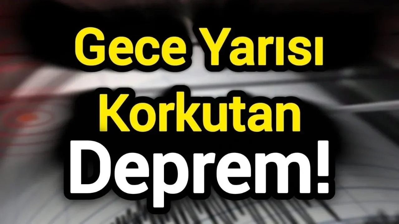 Gece yarısı 4,4 ile sallandı