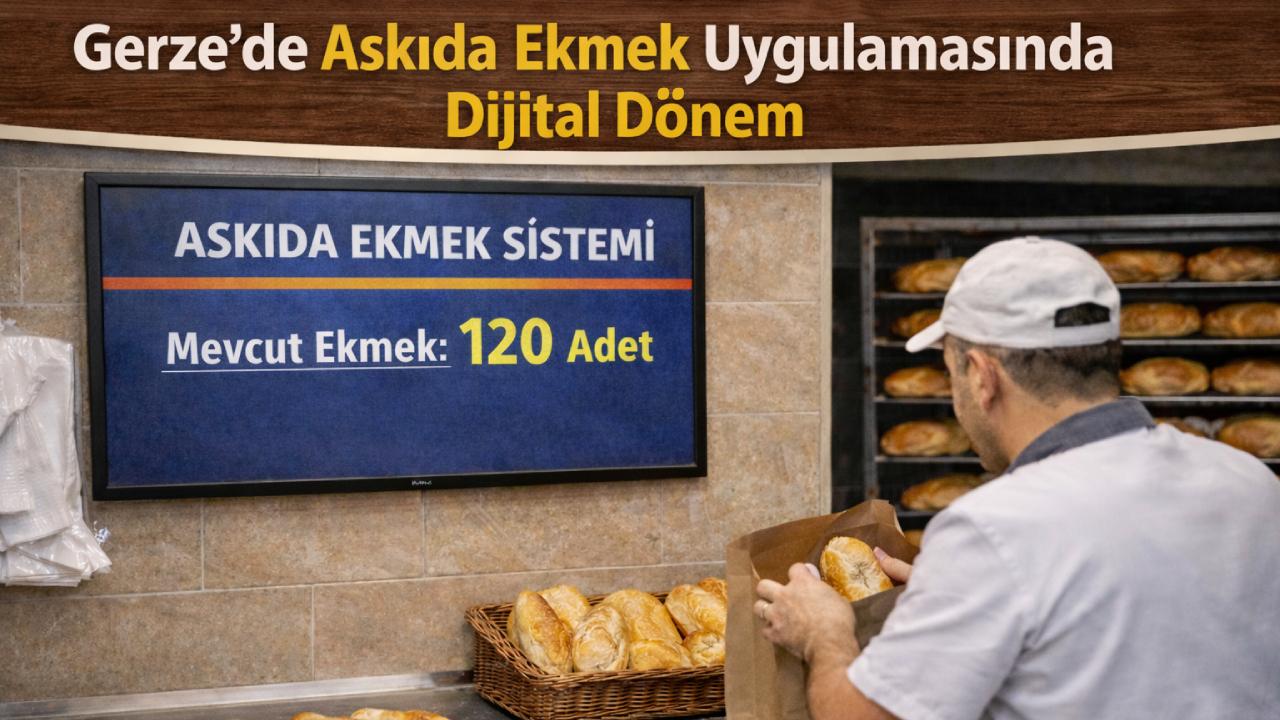 Gerze’de askıda ekmek uygulaması dijitalleşti
