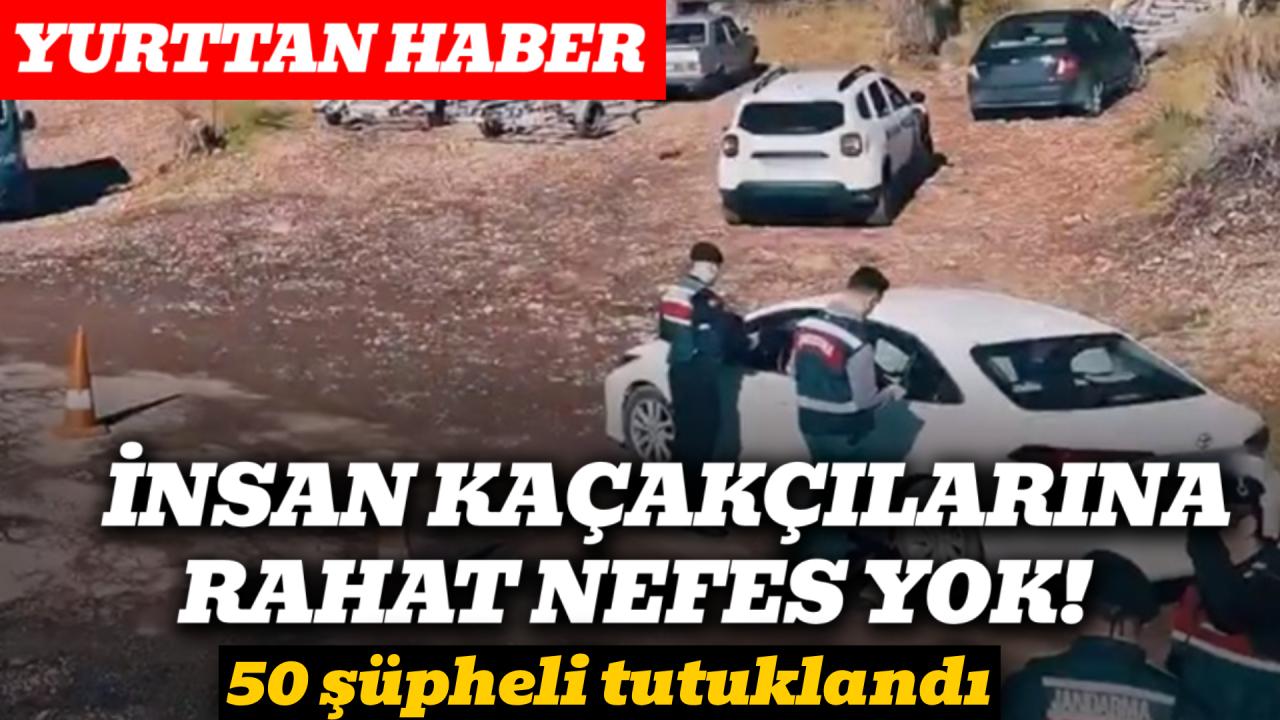 Göçmen kaçakçılarına operasyon: 50 şüpheli tutuklandı