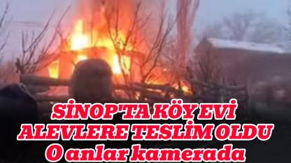 İki katlı köy evi alevlere yenik düştü