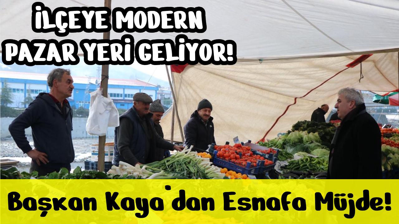 İlçeye modern pazar yeri geliyor