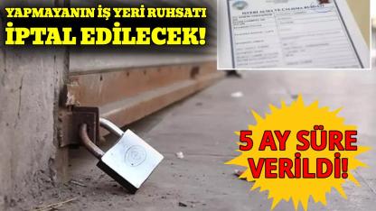 İşyeri açma ve çalışma ruhsatlarında değişiklik