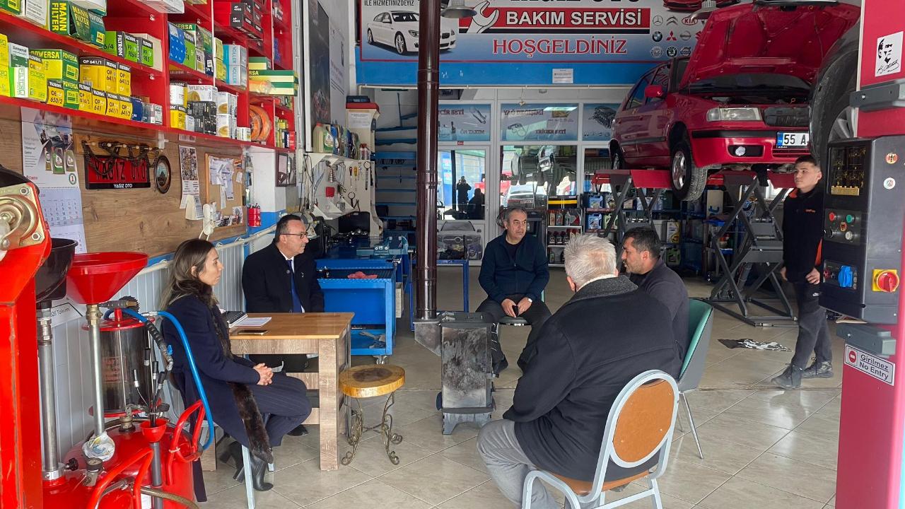 Kaymakam Büyüker’den geleceğin ustalarına ziyaret