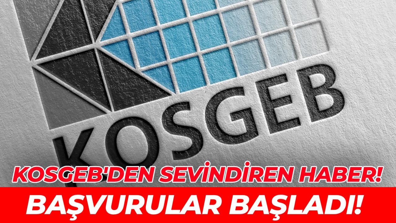 KOSGEB İş Geliştirme Desteği'ne başvurular başladı