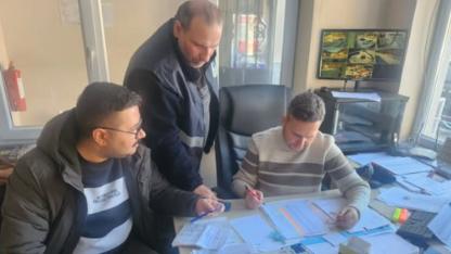 Kaymakam Çelik, karla mücadeleyi yerinde koordine etti