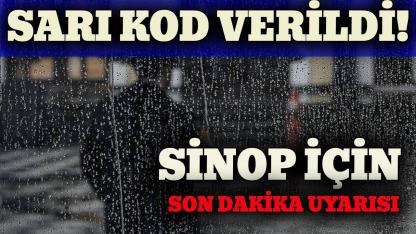 Meteorolojiden Sinop’a fırtına ve kuvvetli rüzgar uyarısı