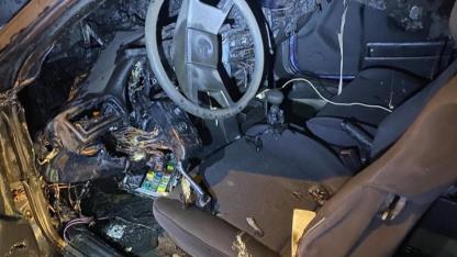 Gece yarısı korkutan araç yangını