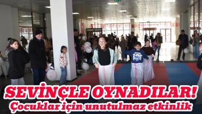 Çocuklar şenlik ile huzur buldu