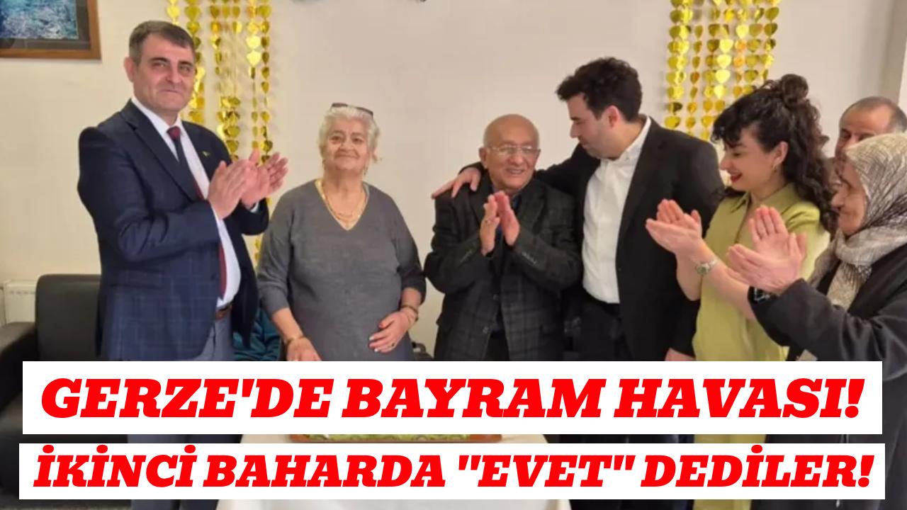Sevginin yaşı yok! Gerze’de huzurevi sakini dünya evine girdi