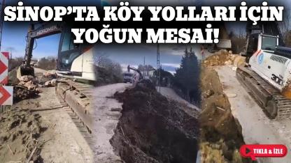 Sinop İl Özel İdaresi’nden heyelanlara karşı hızlı müdahale