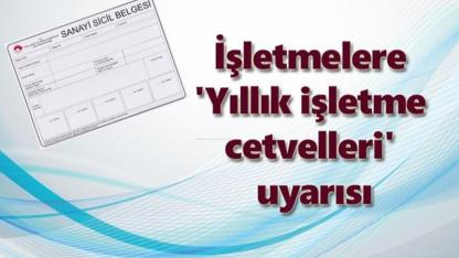 Sinop Sanayi ve Teknoloji Müdürlüğü’nden sanayi sicil uyarısı