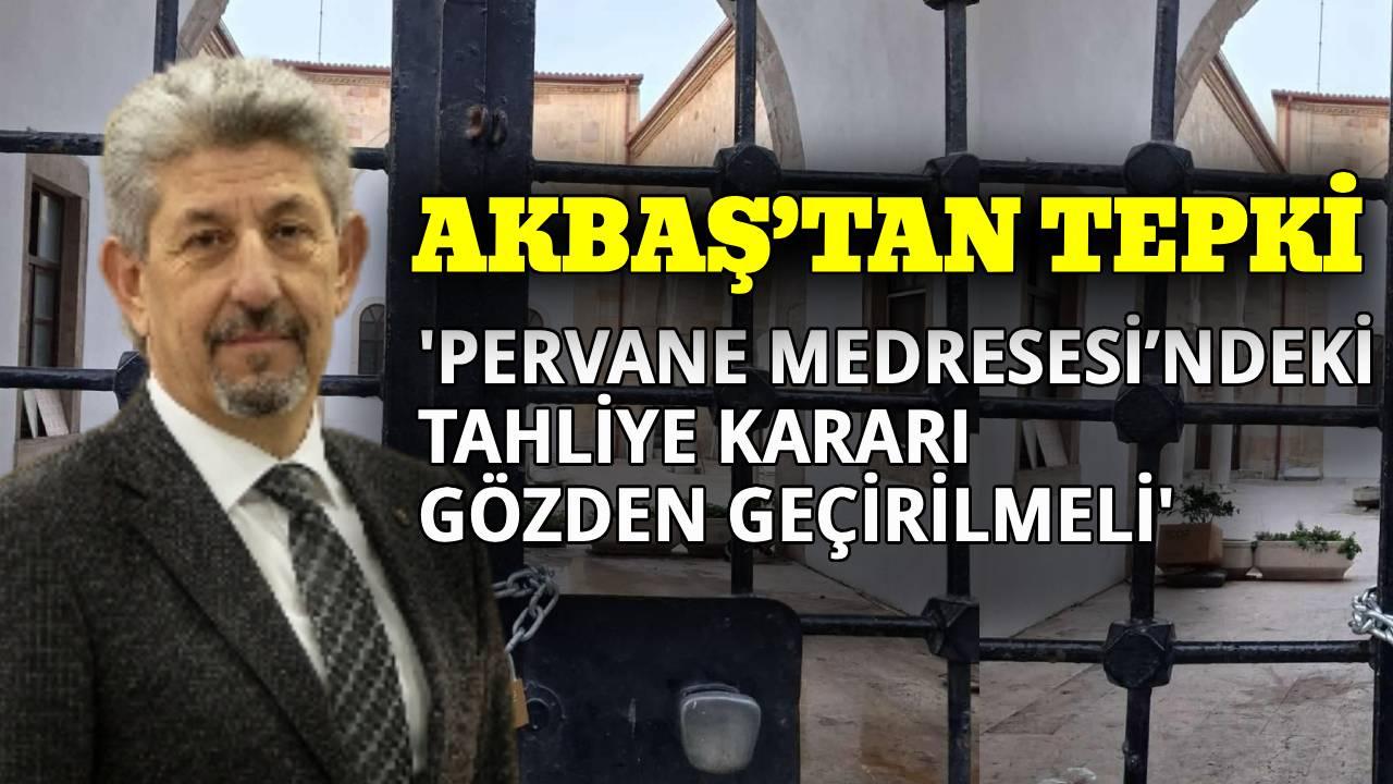 Sinop TSO’dan Pervane Medresesi tahliyesine tepki