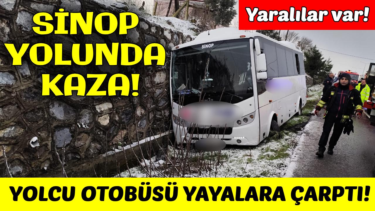 Sinop yolunda kaza: 1'i ağır 3 yaralı