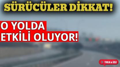 Sinop yolunda sis sürprizi